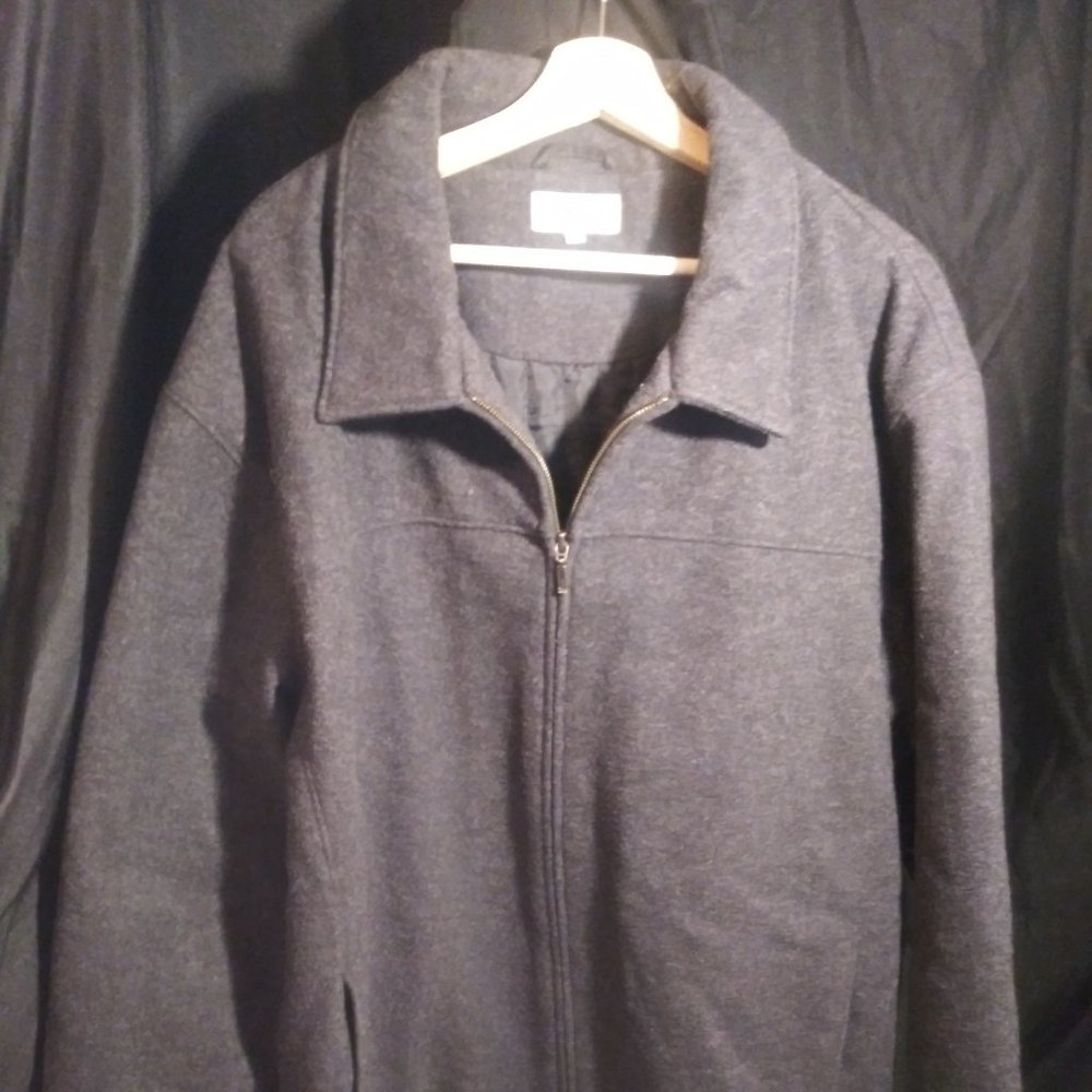 Merona Men 2xl Grey front zipper jacket
